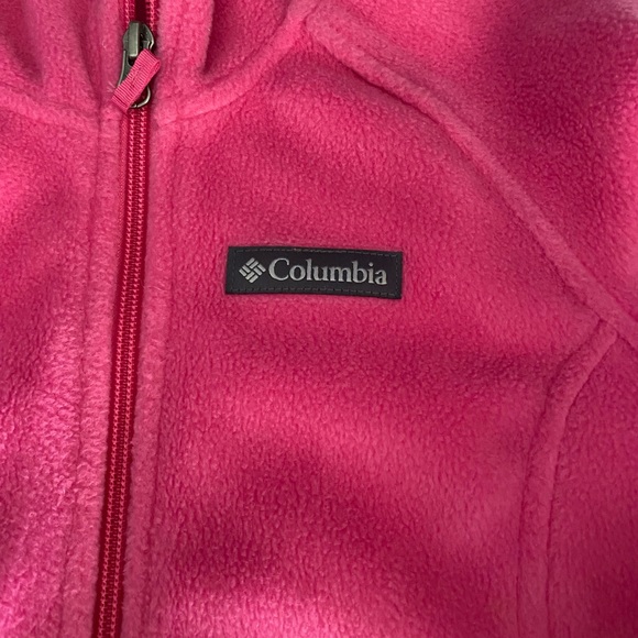 Columbia Kids' Bright Pink Fleece Hoodie - Picture 3 of 5